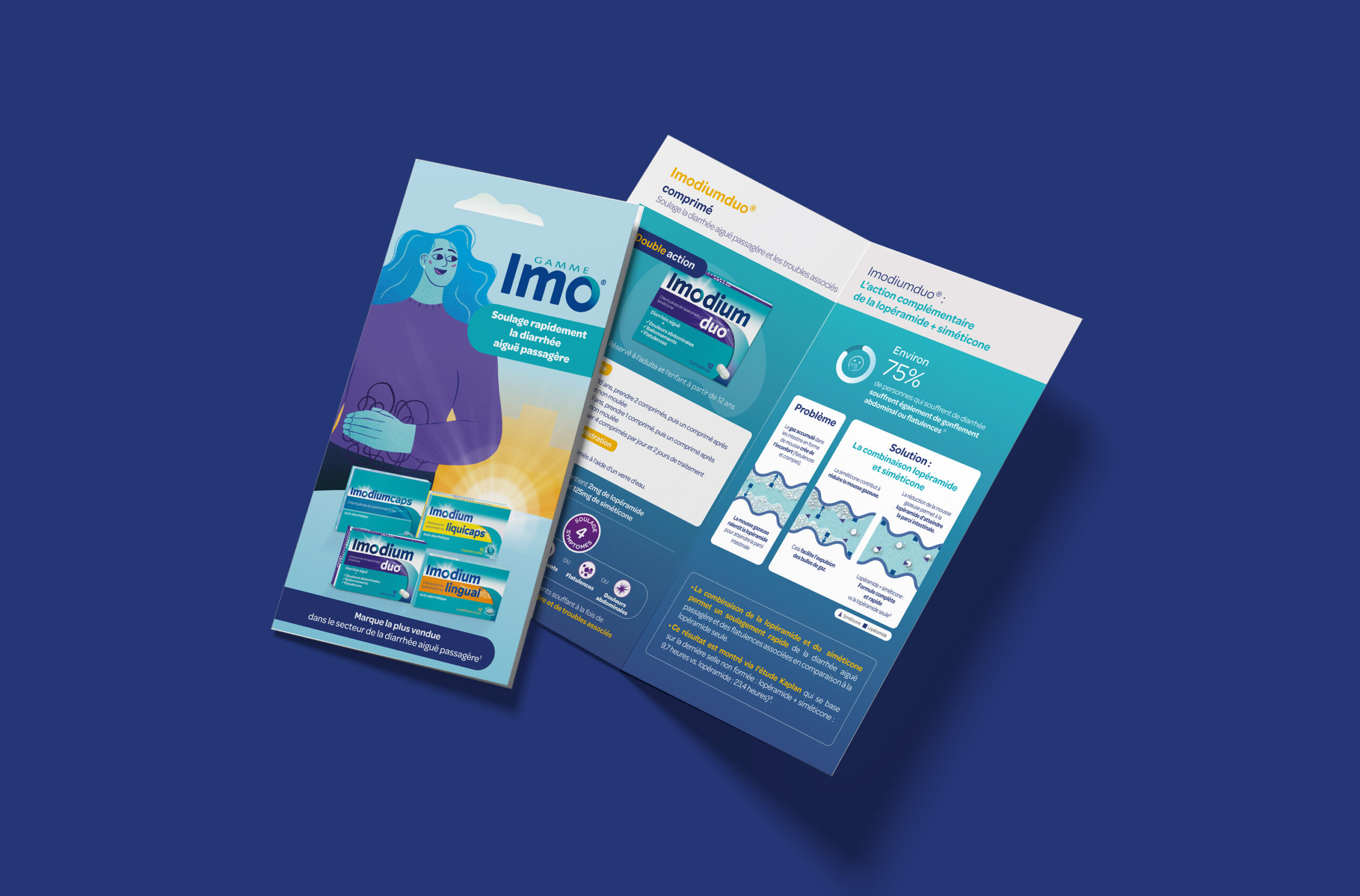 Plaquette dépliant imodium
